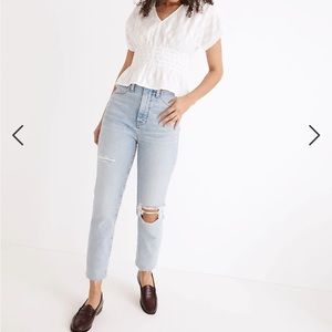Madewell The Tall Momjean in Ellendale Wash: Raw-Hem Edition